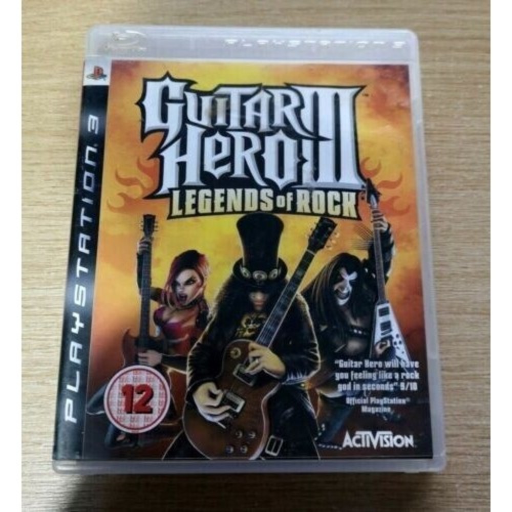 Guitar Hero III: Legends of Rock (Sony PlayStation 3, 2007) PS3 Complete